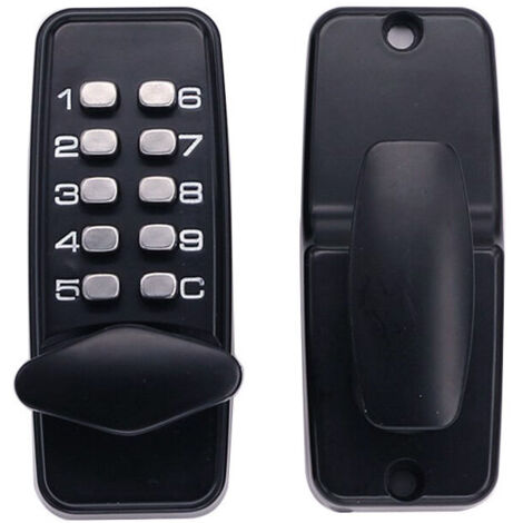 Cadenas à Combinaison 6 Pouces - Étanche, Résistant, Code Réinitialisable, Noir - Pour Casiers, Valises, Coffres