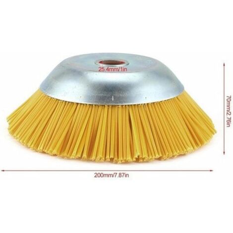 Brosse Roue Nylon 120 Et 240 Grains 82mm - Tête Abrasif Meulage Avec Tige 6mm