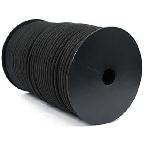 100M 550 Type Parachute Corde Paracord Longe Corde 9 Strand Cores Tente de Sauvetage Randonnée Corde Rouleau (Noir) (1/6)