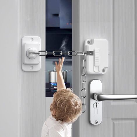 Acheter Lot de 8 verrous de sécurité pour enfants, fermetures de sécurité pour placards, toilettes, cuisines, portes et fenêtres, réfrigérateur, adhésif 3 M extra fort