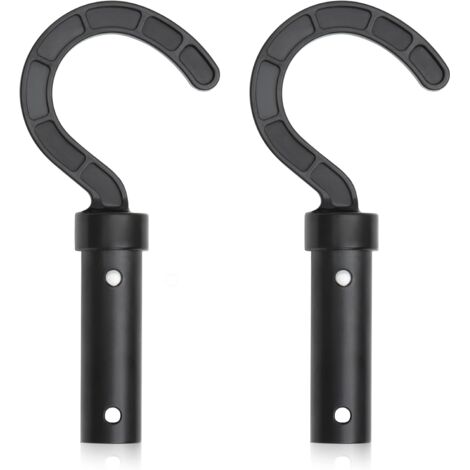 Ulisem2pcs Crochet Robot Piscine, Crochets pour Robot Nettoyeur de Piscine, Pool Pole Hooks for All Robotic Pool Vacuum Cleaner, Pool Vacuum Sweeper Hooks for Pool Pole Attaches to Telescopic Poles
