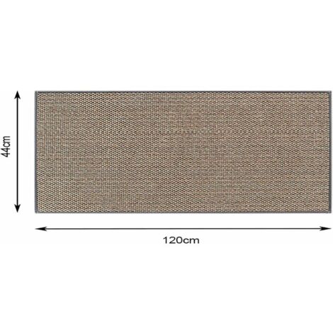 ANRO Anro - Tapis de cuisine ou couloir - Antidérapant - Réglable - En velours doux - Noir - 350 x 50 cm