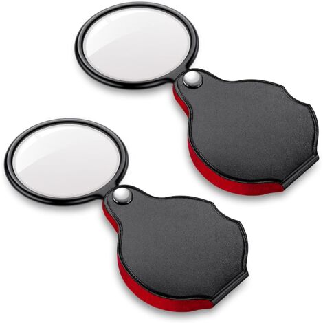 Lot De 10 Mini Loupes Pliables 10x – Portables, Idéales Pour Lecture, Bijoux, Bricolage (design Porte-clés)