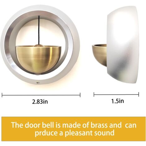 Sonnette magnétique pour porte d'entrée, facile à installer, cadeau ...