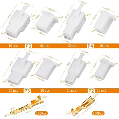 Connecteurs Circuit Imprimé 50 Connecteurs Mâles/Femelles 2.54mm - 40 Broches - Pour Arduino, Circuits Imprimés - Lot Proto Barrettes Mâles Femelles