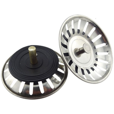 Tigrezy 2PCS Bonde à panier universelle 8 cm Filtre à Évier de Cuisine en Acier Inoxydable Filtre Bouchon d'Évier (1/5)