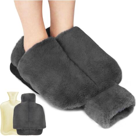 Chauffe-pieds Bouillotte Vivezen - 3 Litres - Housse Déhoussable Antidérapante - Pour Pieds Froids - Taille 38-45
