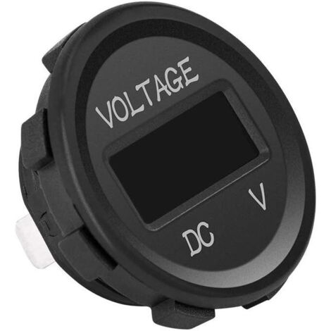 Imperméable Douille Dc 12/24V Ampère Voltmètre Tension LED Bleu Haute