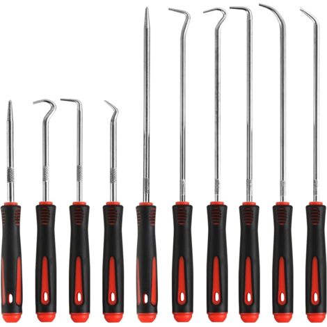 Lot De 4 Piques Et Crochets De Précision En Acier Chrome Vanadium - Outils Déboulonnage