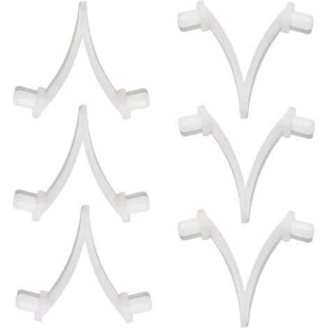 Pinces de piscine Butterfly - Lot de 6 pinces de fixation pour brosse de piscine, écumoire, aspirateur, mini-aspirateur à jet et perche télescopique (1/5)