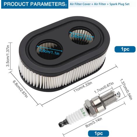 Ieron Couvercle De Filtre à Air 594106 Pour Tondeuse à Gazon Compatible