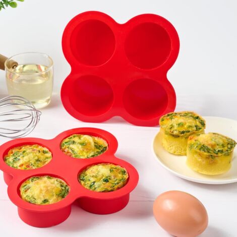 Lékué Silicone Muffin Pan For Air Fryer, 4 Units