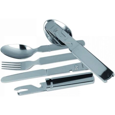 Couverts Portables Réutilisables Kit De Couverts De Voyage En Acier Inoxydable - 7 Pièces Avec Étui Étanche, Idéal Camping, Pique-nique Couverts Voyage Inox