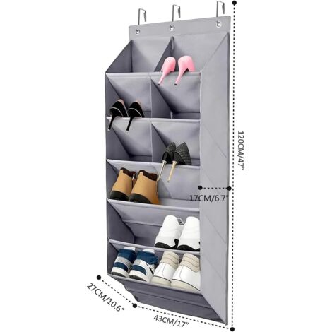 tag re Chaussures Suspendue En Tissu Oxford Organisateur De tag-re-chaussures-suspendue-en-tissu-oxford-organisateur-de