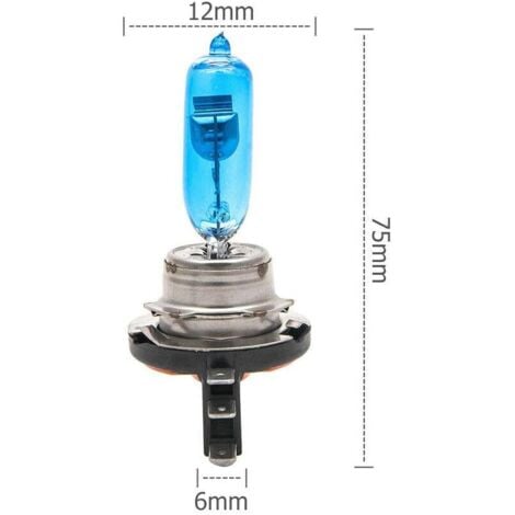 ShuoHui Lot De 2 Ampoules Halogènes H4 - 12 V/100 W - Blanches