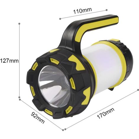 Lanterne Camping Rechargeable 2 Pièces - Lampe LED 30W 360° USB - Étanche IP44 Pour Extérieur