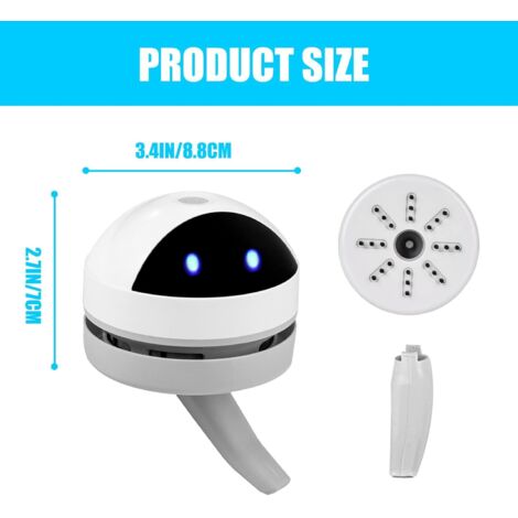Mini Aspirateur Portatif Rechargeable Sans Fil - Nettoyeur Clavier Et Voiture Multifonction