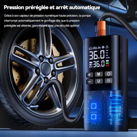 Compresseur auto - PRO - Mini pompe à Air Portable - 100 PSI - Gonfleur