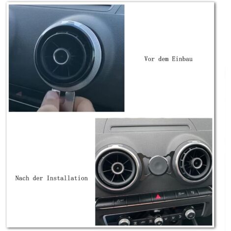 Support Téléphone Magnétique Cookiss Pour Audi A3 8P Et S3 – Noir