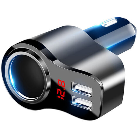 GARRYFIZH Chargeur de voiture double séparateur de port USB prise 12V-24V prise allume-cigare (1/5)