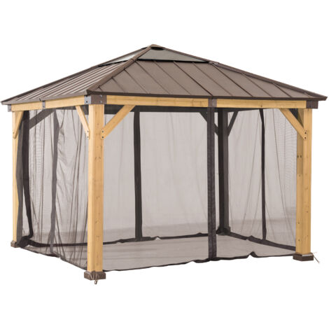 Netz für Zedernholz Gazebo Netz - 336cm x 336cm