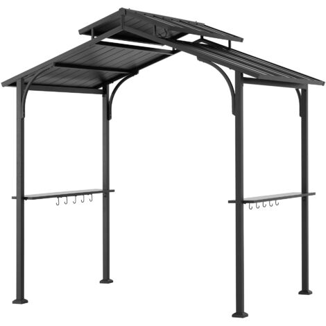 Stahl Grill Gazebo ECRINS - 153cm x 242cm, schwarz (1/5)