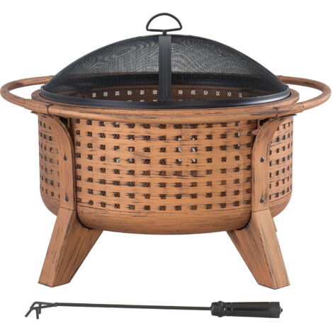 XL Stahl Feuerschale MAZAMA in Kupfer - Ø76cm