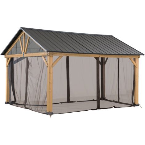Netz für Zedernholz Gazebo - 336cm x 400cm