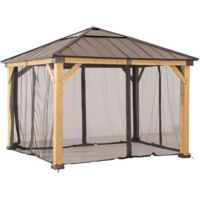 Netz für Zedernholz Gazebo Netz - 336cm x 336cm