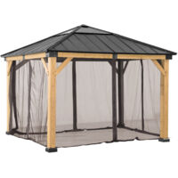 Netz für Zedernholz Gazebo - 336cm x 394cm