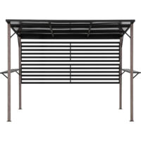 Aluminium/Stahl Whirlpool Pergola DENALI in Anthrazit - 252cm x 282cm