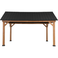 Gazebo in legno cedro TÖDI - 336cm x 400cm, antracite
