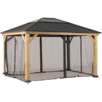 Rete per gazebo in legno cedro 393cm x 452cm