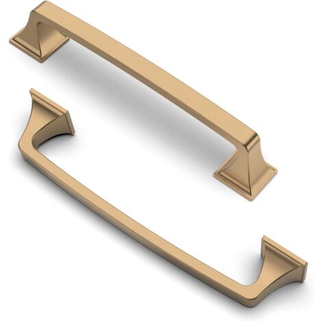 10 pièces Poignées Espacement des Trous de 160 mm Champagne Bronze Poignées de Meubles Poignées de Placard Poignées de Cuisine Poignées de Tiroir de Meubles (1/5)
