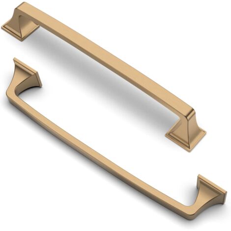 10 pièces Poignées Espacement des Trous de 128 mm Champagne Bronze Poignées de Meubles Poignées de Placard Poignées de Cuisine Poignées de Tiroir de Meubles (1/5)