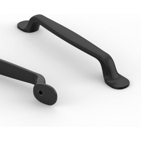 Lot de 10 Poignee de Meuble Cuisine Entraxe 128MM Noir Poignée Meuble Cuisine Poignées pour Placards Poignet de Porte Cuisine Alliage de Zinc Poignet Meuble Cuisine (1/5)