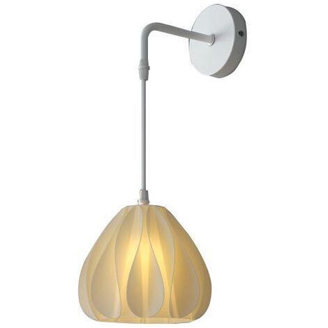 LEMROE Applique murale moderne imprimée en 3D 12W à intensité variable,applique murale d'intérieur avec fil de suspension réglable