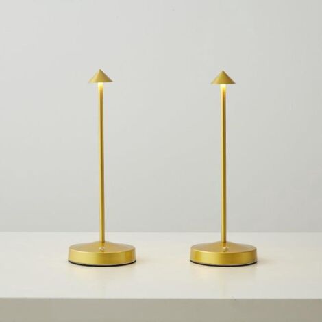 Lampe De Bureau Dorée – Style Rétro Sans Marque