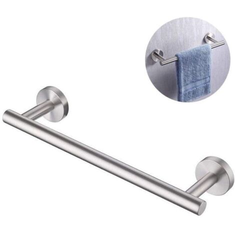Porte-Serviettes Salle de Bain Barre Porte Serviette Acier INOX 304 Murale 30 CM Brossé (1/4)
