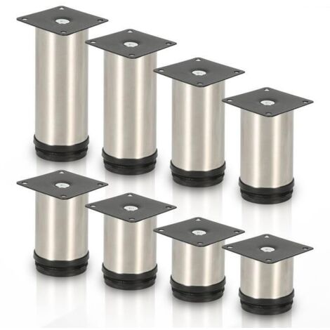 Pied de meuble inoxydable acier Réglable 60mm 4pcs (1/4)