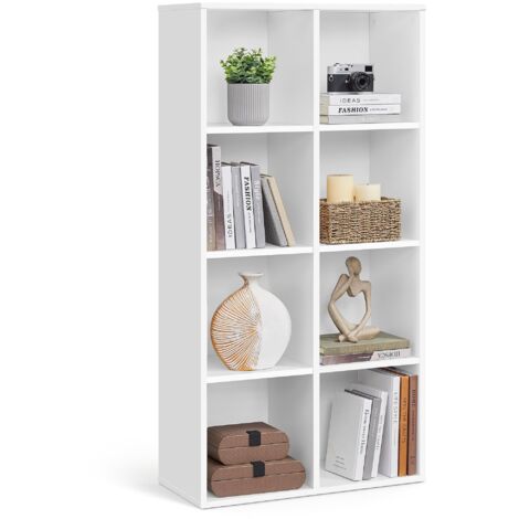 Bibliothèque Cubique 16 Compartiments - Étagère De Rangement 4x4 Niveaux Pour Livres, Vêtements Et Jouets