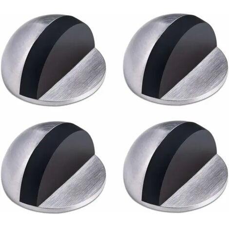 Butée de Porte,Arret de Porte en Acier Inoxydable,Butée de Porte Adhesive,Butoir Porte au Sol,Butée de Porte en Caoutchouc ,Demi Lune Bloc Porte (SKU produit : 93967600 SKU Offre : 1122liu18) (1/4)