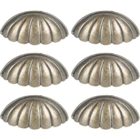 6 PCS Coquillage Boutons Nautique Poignée De Porte Vintage Armoire Tiroir Placard Tirer Mer Boutons De Tiroir Commode Boutons Poignées (SKU produit : 94199210  SKU Offre : 1224MBS30) (1/4)