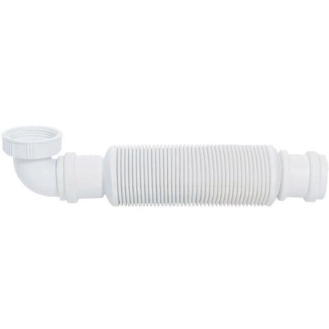 Siphon de lavabo extra-plat sans garde d'eau Senzo Wirquin 30720471, blanc (SKU Produit : 93819036 SKU Offre : 1115SG15) (1/2)