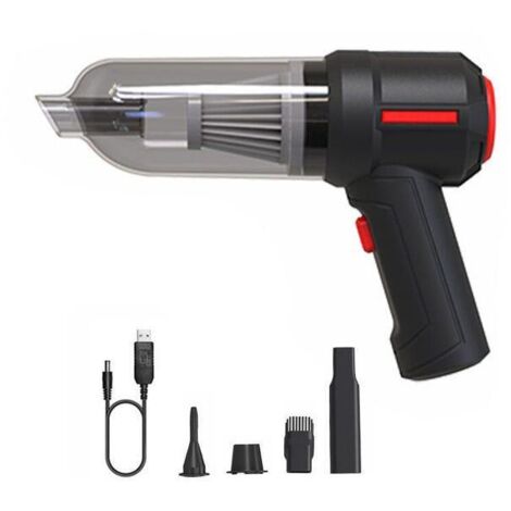 3 en 1 Souffleur d'air sans fil portable Air Duster Mini 9000Pa sans fil voiture PC clavier aspirateur portable noir (1/4)