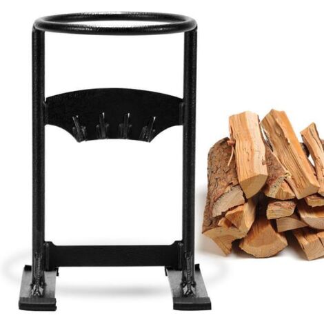 Fendeuse à bois manuelle – Acier robuste – Pour bûches jusqu'à Φ18 cm – Sac de rangement inclus – Outil portable pour camping