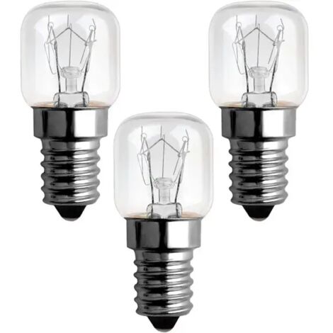 Ampoule Four 25W 300 Degres E14 Dimmable, AC220V-240V, Ampoule Incandescence E14 T22, 120LM Blanc Chaud 2300K, E14 Petit Culot à Vis Pygmy Lamps (1/3)