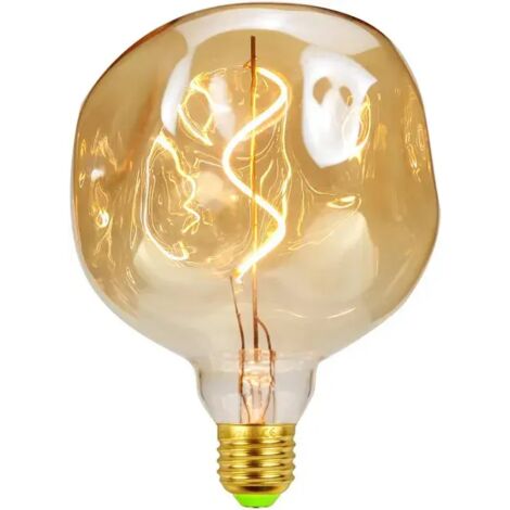 Ampoules LED vintage 4 W à intensité variable - Forme irrégulière - 220/240 V - Vis Edison E27 - Spécialité - Ampoule décorative antique (pierre) (1/3)