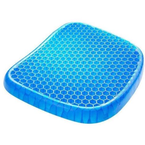 Coussin de Siège en Gel,Coussin de Gel Respirant Coussin Anti Escarres avec Housse Antidérapant pour Soulager Les Maux de Dos, Coussin (1/3)