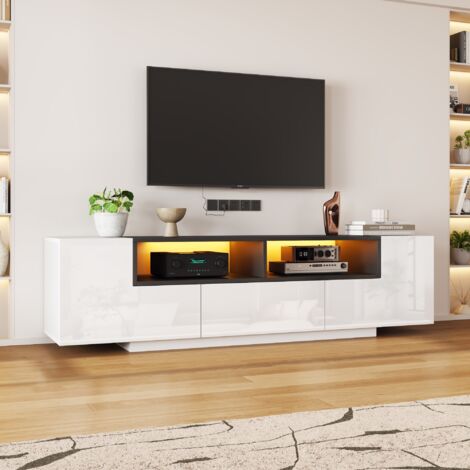 Meuble TV HWUSM Haller, console multimédia modulaire, centre de divertissement e